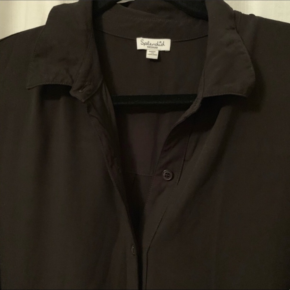 Button Down Shirt Dress in Black
Splendid - Picture 5 of 6